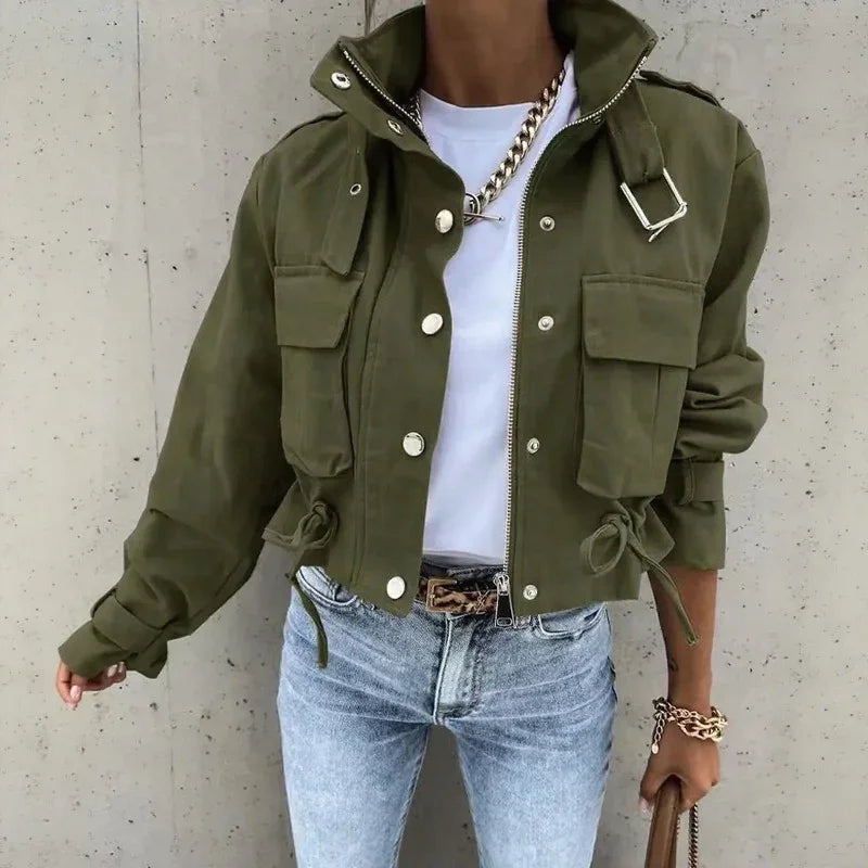Valkyra™ Jacke Im Cropped-Schnitt Mit Modernem Utility-Design