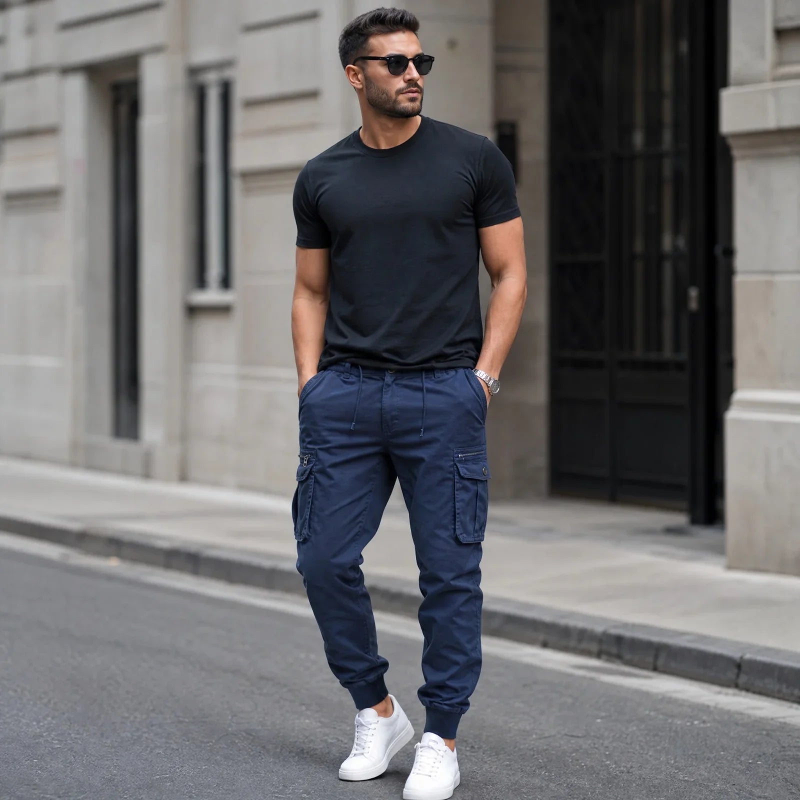 Everest™ Cargohose mit Utility-Taschen und Jogger-Bündchen