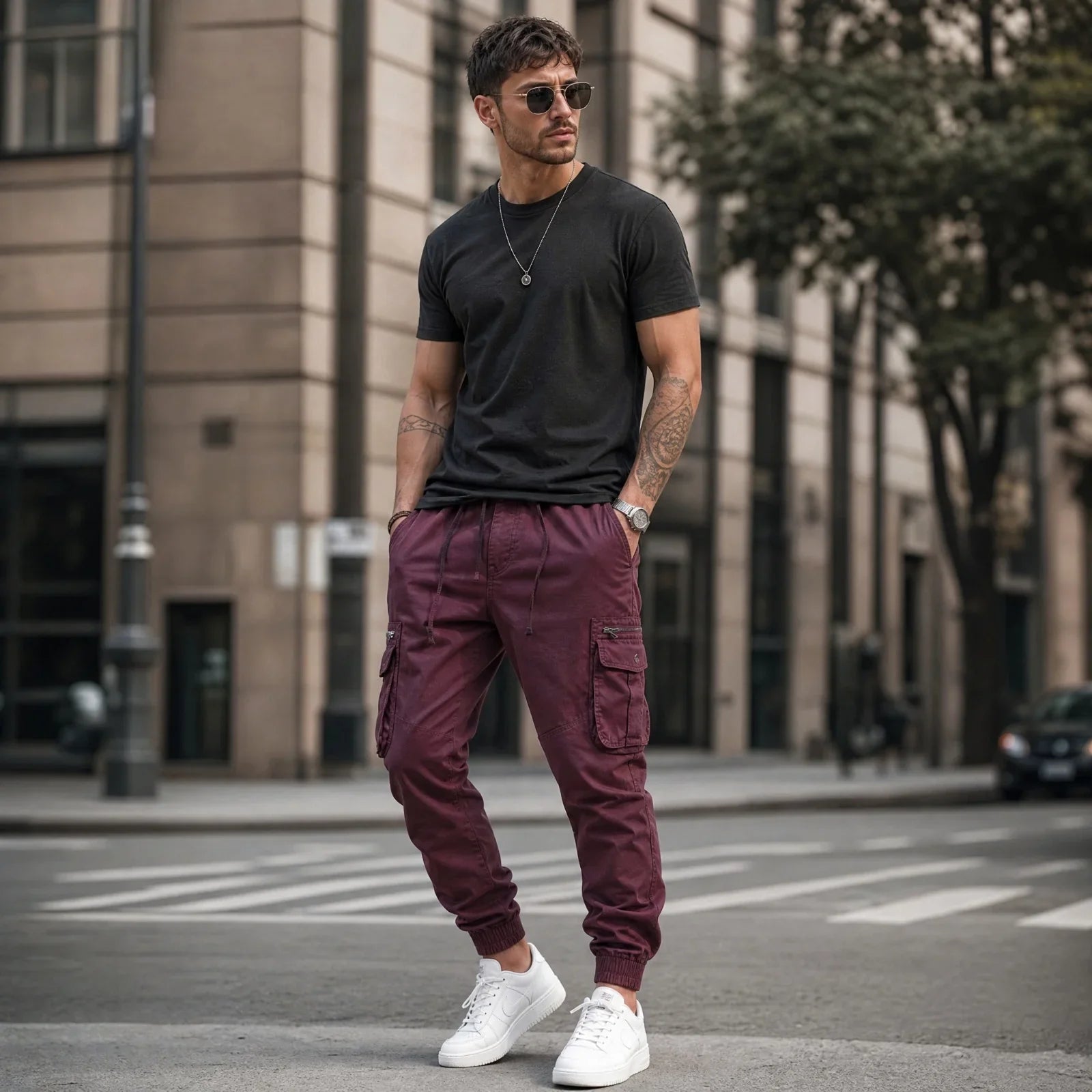 Everest™ Cargohose mit Utility-Taschen und Jogger-Bündchen