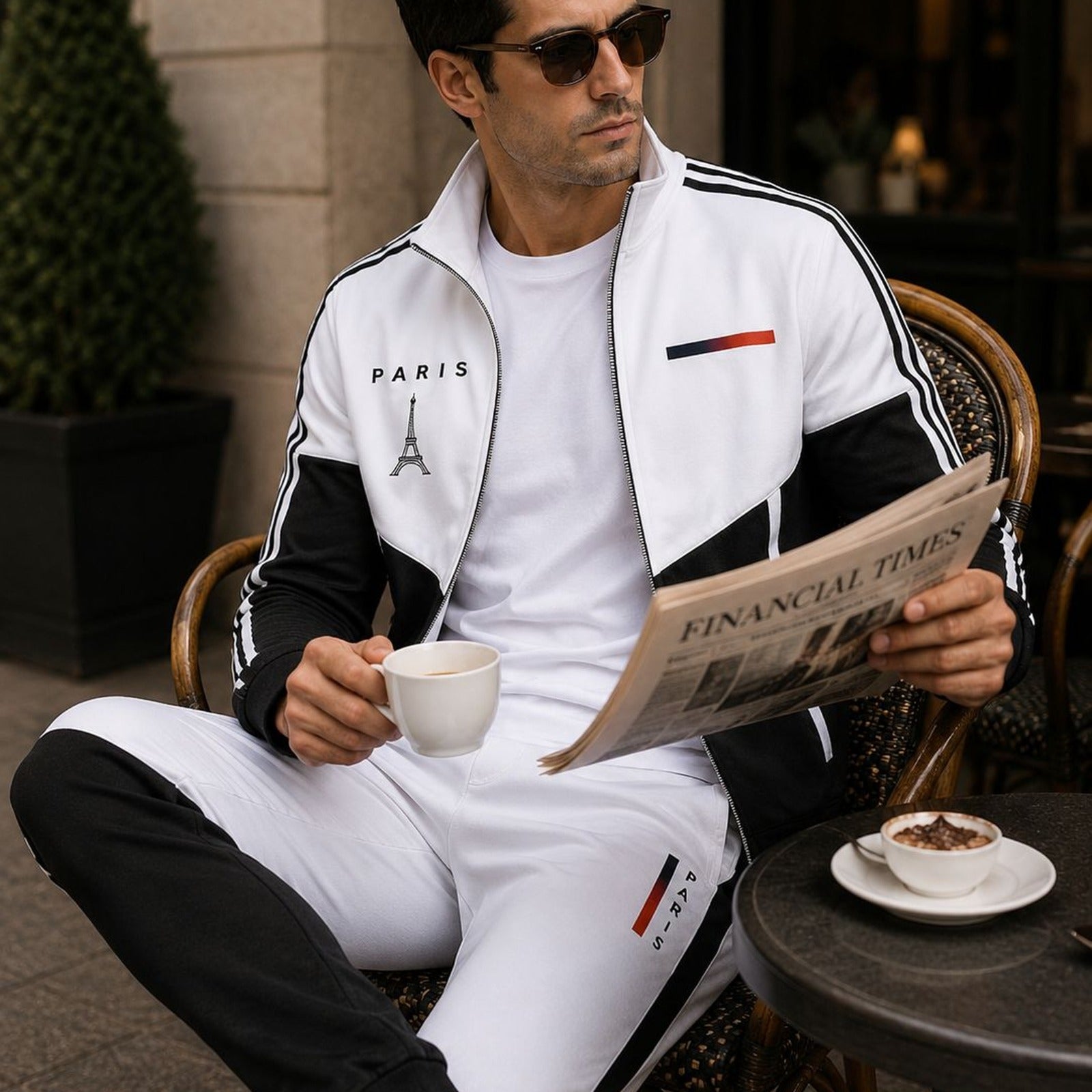 Cassian Paris™ Set mit Stehkragenjacke und Jogginghose