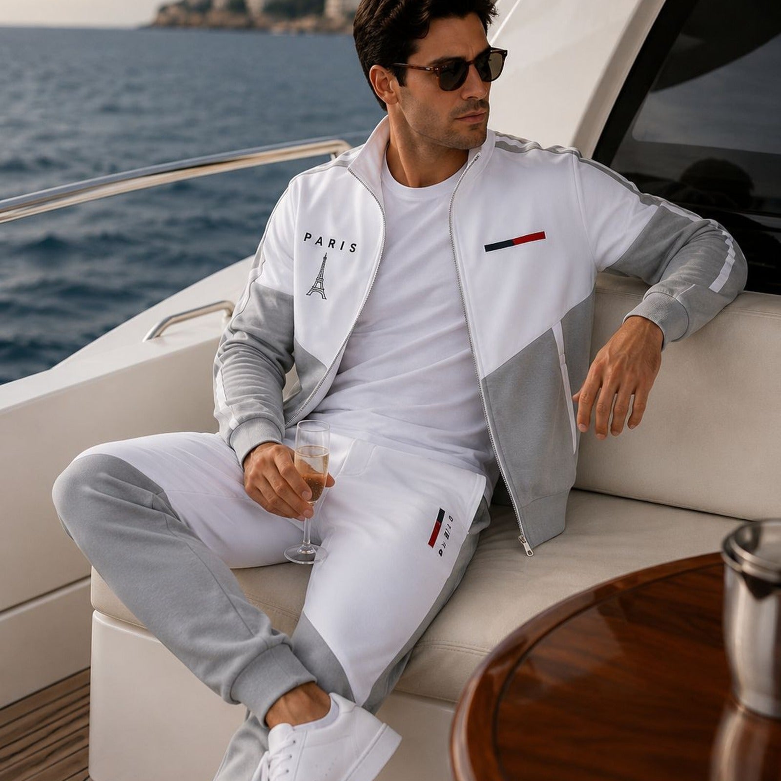 Cassian Paris™ Set mit Stehkragenjacke und Jogginghose