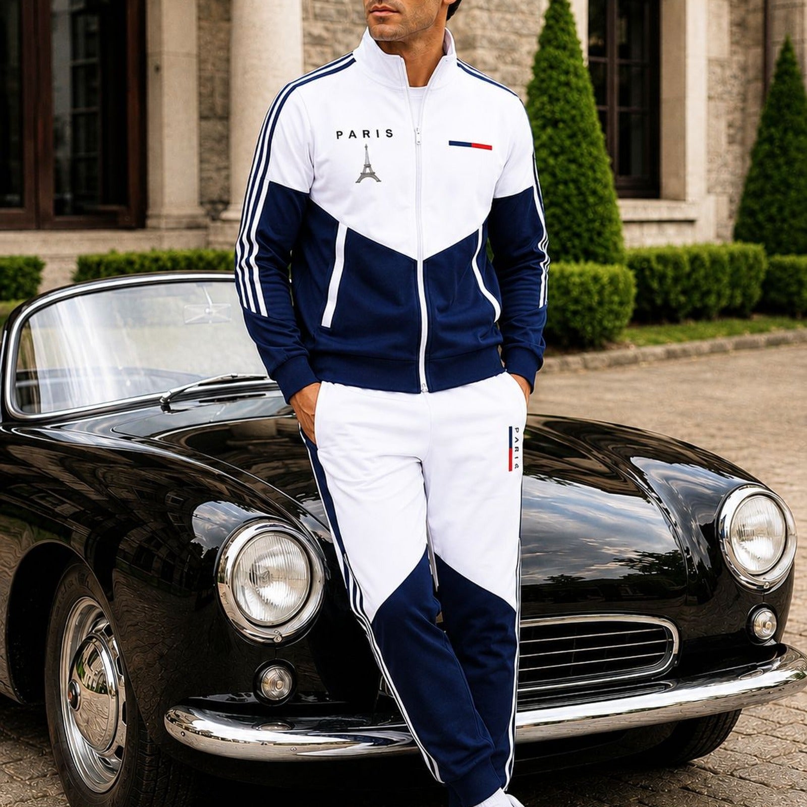 Cassian Paris™ Set mit Stehkragenjacke und Jogginghose