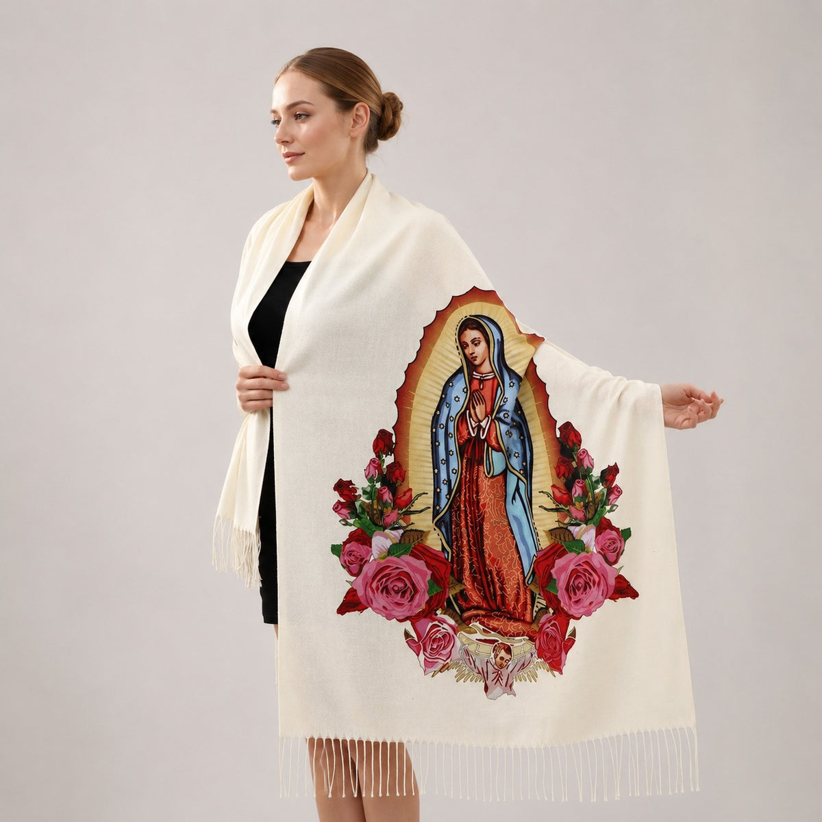 🔥 1+1 GRATIS – Guadalupe™ Kaschmirschal mit Handwerklicher Verarbeitung und Feinen Fransen