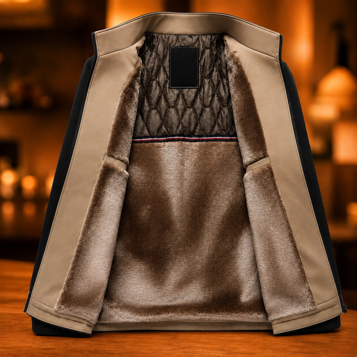 Harrington™ Jacke mit Samtweichem Innenfutter und Hohem Kragen