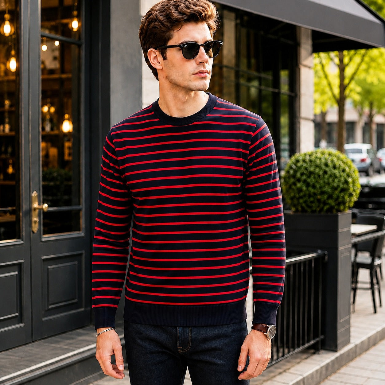 Belmont™ Premium-Strickpullover mit Fleecefutter