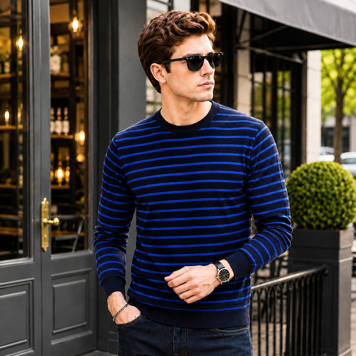 Belmont™ Premium-Strickpullover mit Fleecefutter