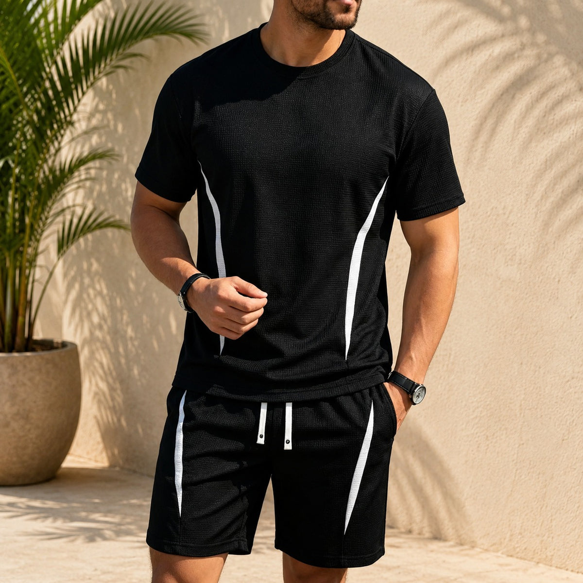 Tjark™ Set mit Kurzarmshirt und Shorts mit verstellbarem Bund