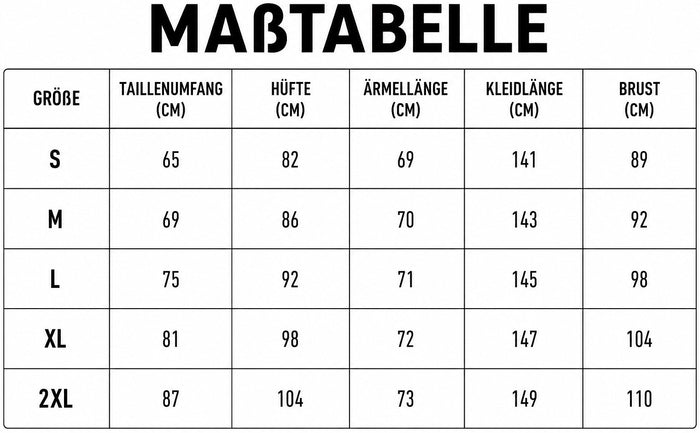 Größentabelle