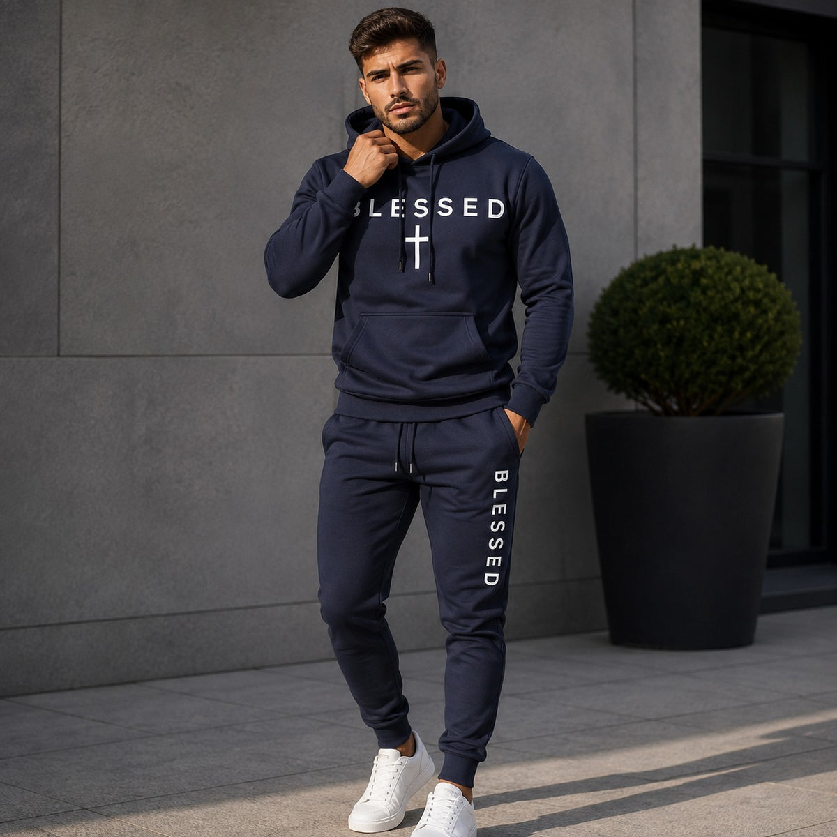 Raban™ Freizeitset mit Kapuzenpullover, Kängurutasche und Jogginghose
