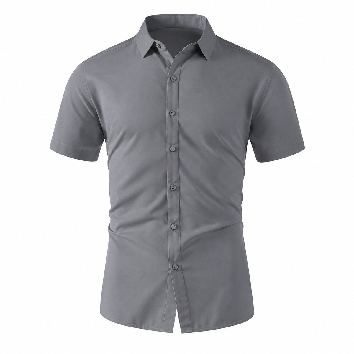 Henrik™ Slim-Fit Hemd mit klassischem Kragen und kurzen Ärmeln
