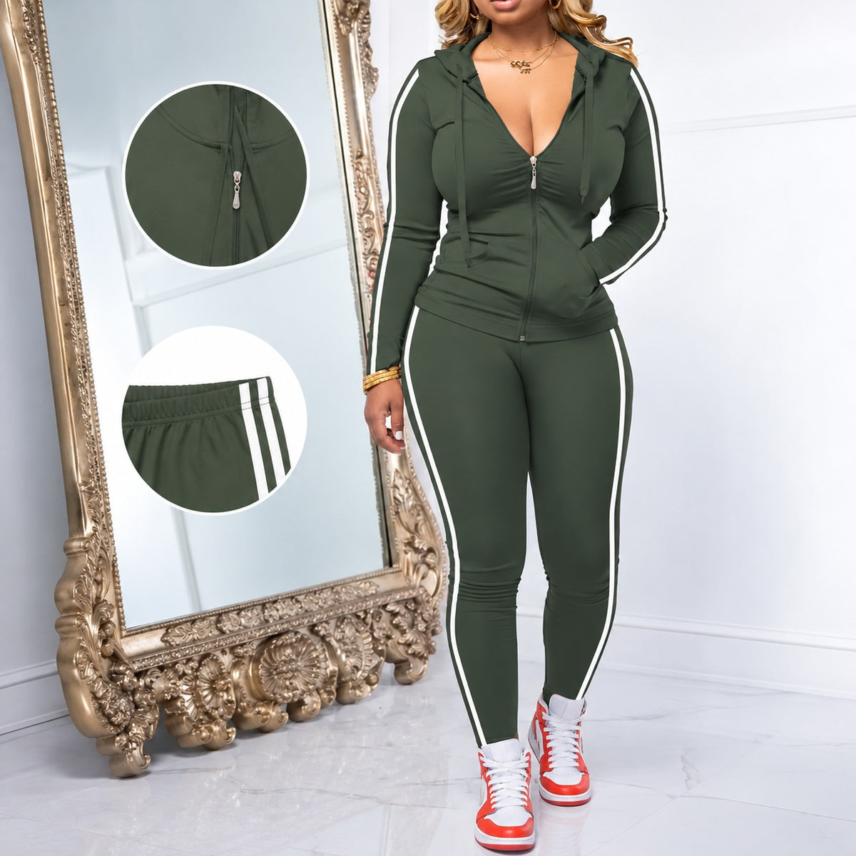 Sport-Set Tilda™ mit Kapuzenjacke und figurbetonter Hose