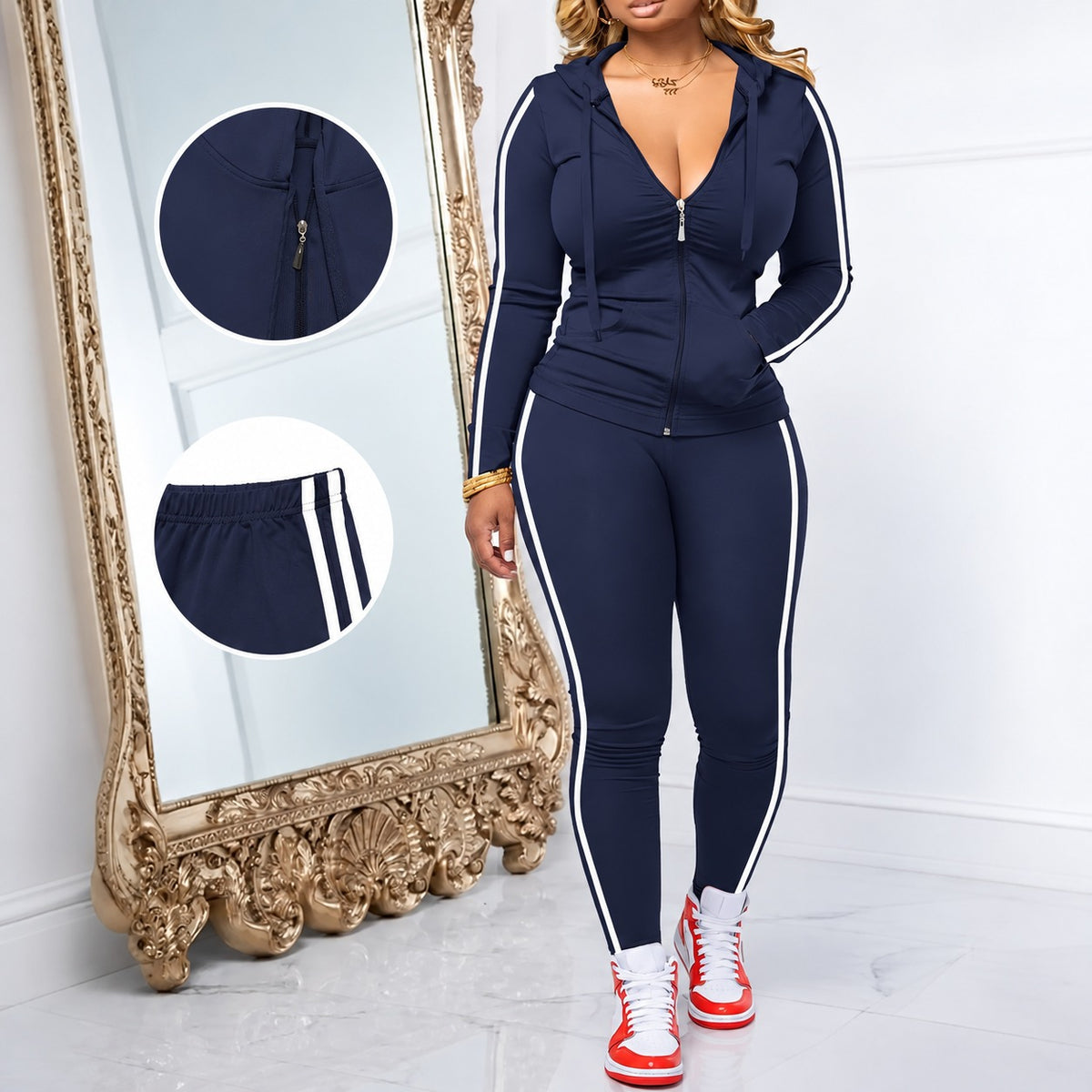 Sport-Set Tilda™ mit Kapuzenjacke und figurbetonter Hose