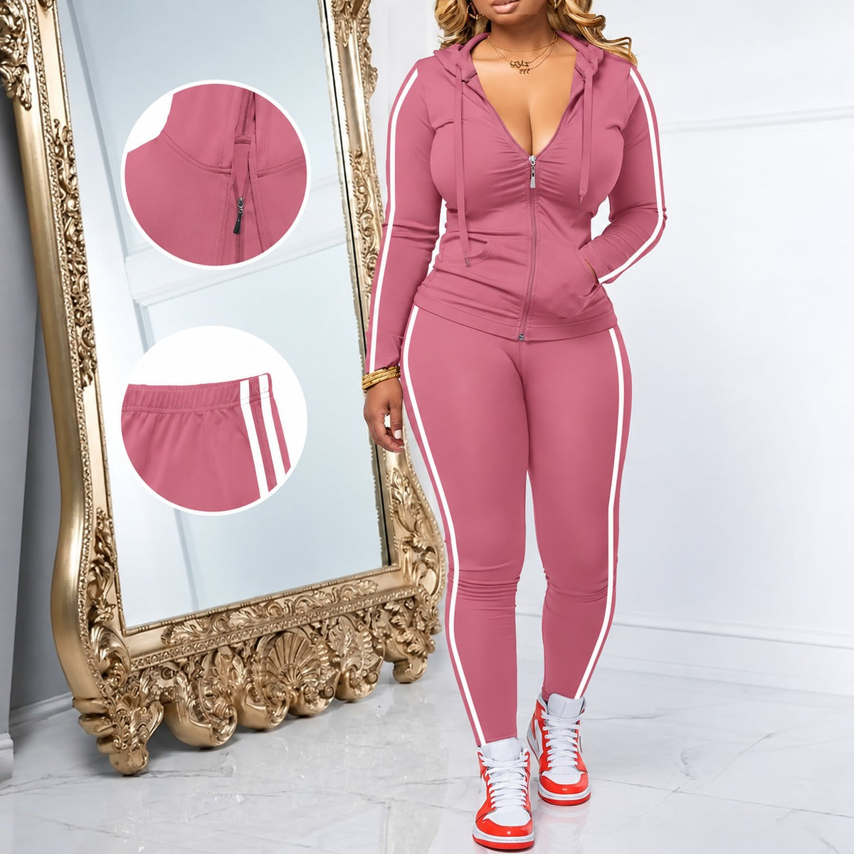 Sport-Set Tilda™ mit Kapuzenjacke und figurbetonter Hose