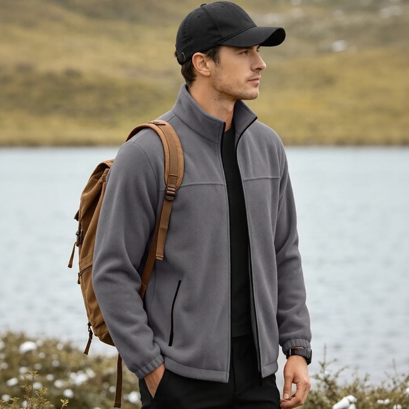 Caldwell™ Fleecejacke mit hohem Kragen und Frontreißverschluss