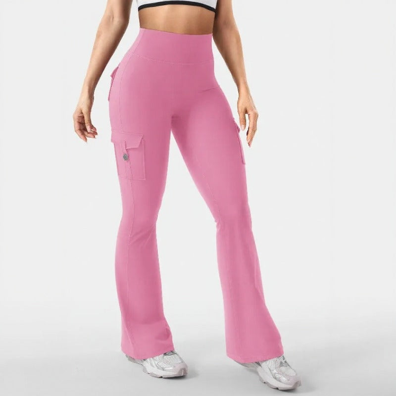 Nadia™ Flare-Leggings mit Push-up-Effekt und Cargo-Taschen
