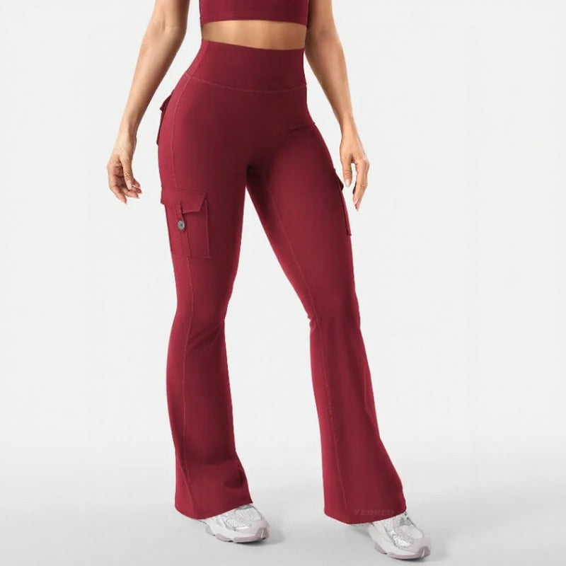 Nadia™ Flare-Leggings mit Push-up-Effekt und Cargo-Taschen