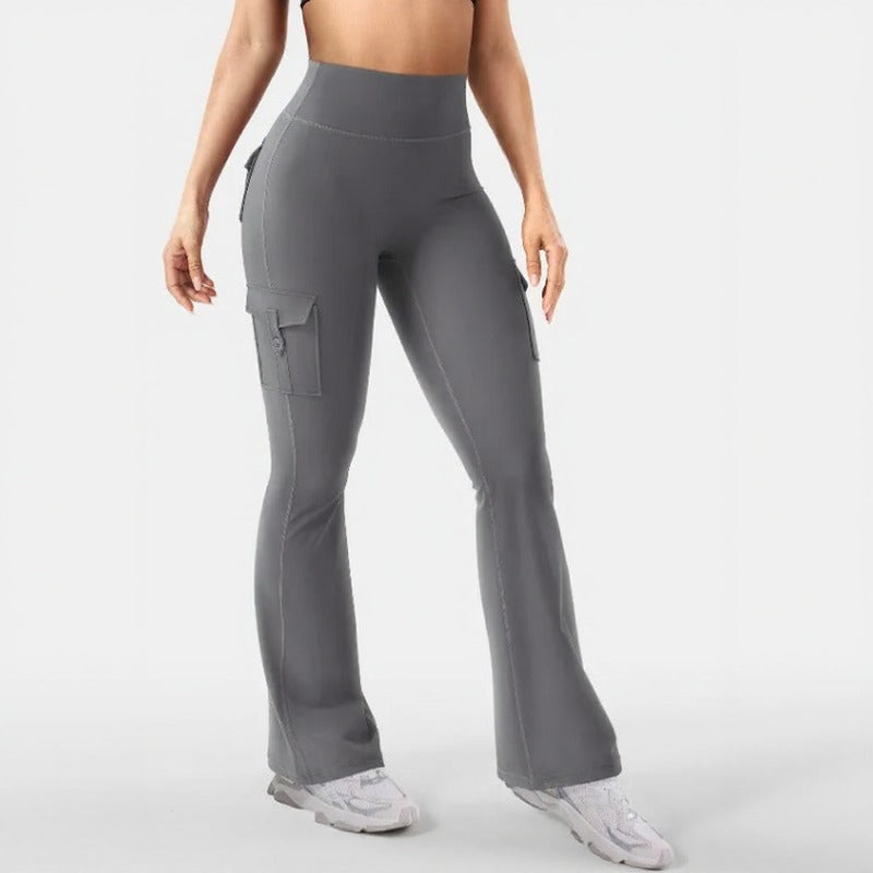 Nadia™ Flare-Leggings mit Push-up-Effekt und Cargo-Taschen