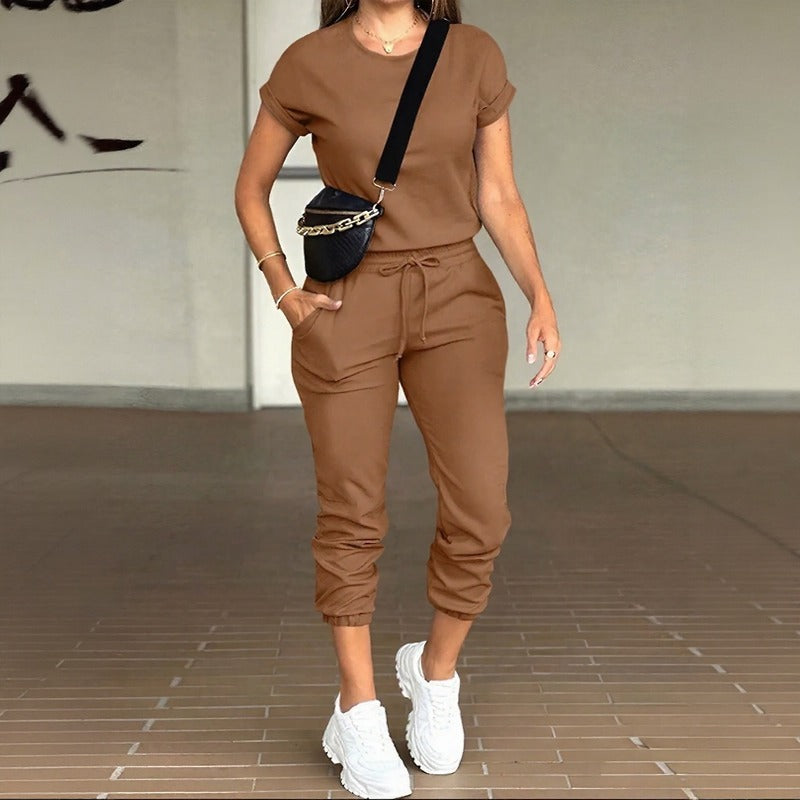Livenza™ Zweiteiliges Set mit Kurzarmoberteil und Jogginghose mit Verstellbarem Bund